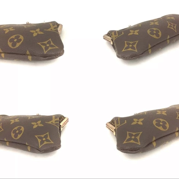 AUTH Louis Vuitton RARE Monogram French Twist Purse Kisslock Pouch - Picture 6 of 8